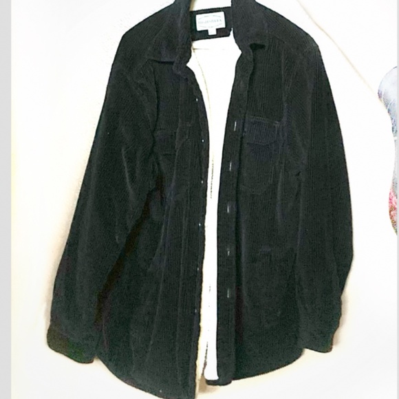Men’s Black High Sierra Corduroy Sherpa Lined Jacket - Picture 1 of 3